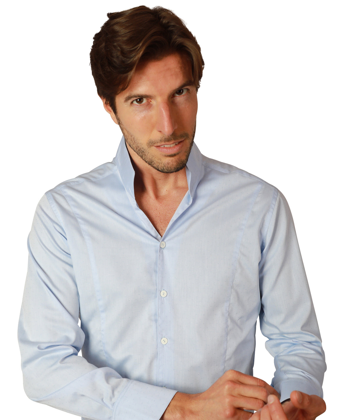 AugenWaide Herrenhemd Flake Blue